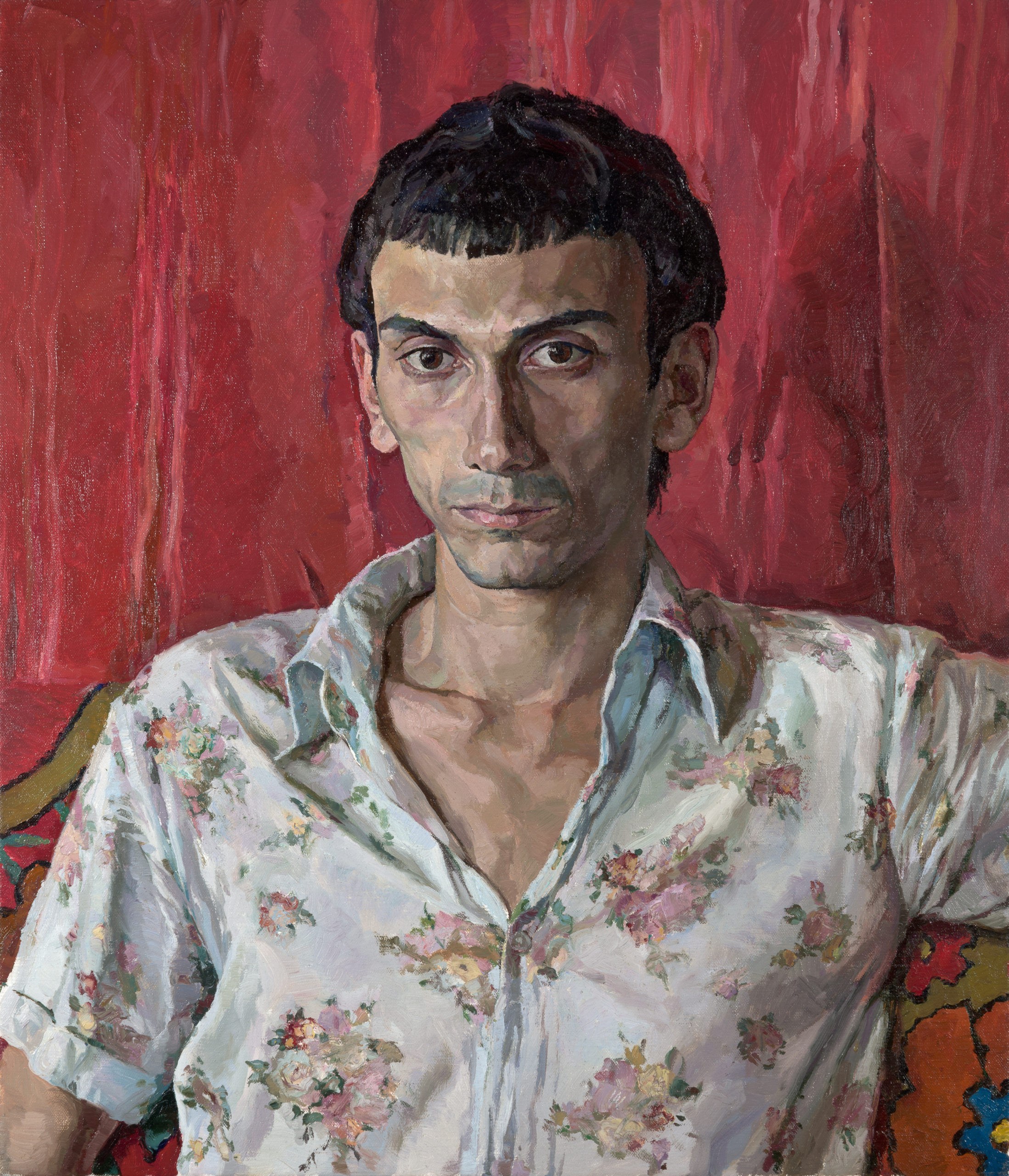 Portrait of Artist and Designer Michael Tsaturian: oil on canvas, 70x60 cm. 2009.